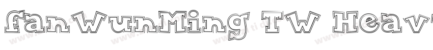 fanWunMing TW Heavy字体转换